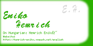 eniko hemrich business card